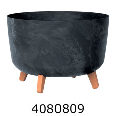 Горщик для квітів Gracia Beton Антрацитовий 40см