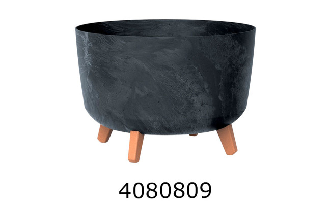 Горщик для квітів Gracia Beton Антрацитовий 40см