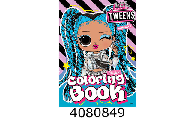 Розмальовка  А4 зі стікерами Skate Dance 3 Tweens Ідейка LCB28