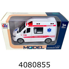 Машинка на батар. в коробці Швидка допомога світло звук 14*9*7см (48/96) 8801