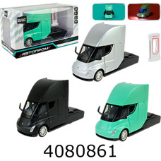 Машинка метал. Tesla Semi Truck Head звук світло Автопром (6/12) AP7731