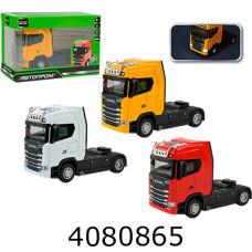 Трейлер Автопром Scania тягач в коробці муз. світ.  15*7*10см (72/144) AP7539AB