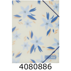 Папка на гумках пластик А5 BUROMAX ARABESKI мат. напівпроз. маренго (12) BM.3907-53