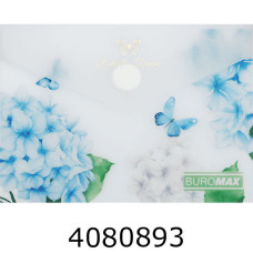 Папка конверт на кнопці A7 Buromax ARABESKI мат. напівпроз. пластик  (12) BM.3923-00 Папка конверт на кнопці A7 Buromax ARABESKI мат. напівпроз. пластик  (12) BM.3923-00