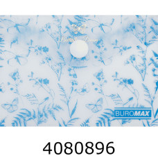 Папка конверт на кнопці A7 Buromax ARABESKI мат. напівпроз. пластик блакитний (12) BM.3923-14 Папка конверт на кнопці A7 Buromax ARABESKI мат. напівпроз. пластик блакитний (12) BM.3923-14