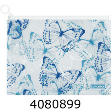 Папка конверт на zip-блискавці А4 Buromax ARABESKI синій (24) BM.3948-02