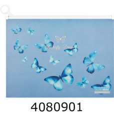 Папка конверт на zip-блискавці А4 Buromax ARABESKI синій електрик (24) BM.3948-45