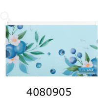 Папка конверт на zip-блискавці DL Buromax ARABESKI мат. напівпроз. пластик морська хвиля (12) BM.3949-17