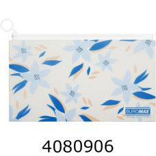 Папка конверт на zip-блискавці DL Buromax ARABESKI мат. напівпроз. пластик маренго (12) BM.3949-53