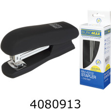 Степлер №24 Buromax RUBBER TOUCH пласт. (скоби № 24 26) до 20 арк чорний (12) BM.4202-01