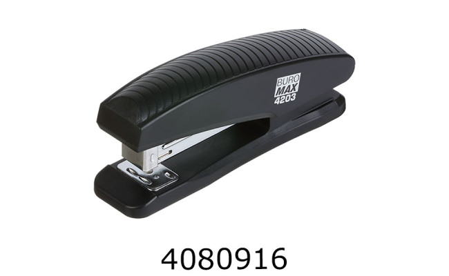 Степлер №24 Buromax пласт. (скоби № 24 26) до 20 арк чорний (12) BM.4203-01