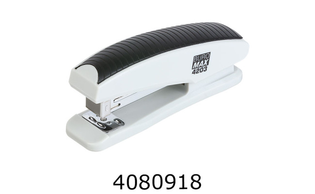 Степлер №24 Buromax пласт. (скоби № 24 26) до 20 арк сірий (12) BM.4203-09