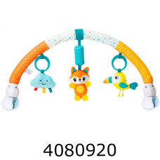 Брязкальце розтяжка на ліжко/візочок тваринки з дзвіночком (25) 24625W-A