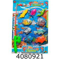 Риболовля 1 вудочка 9 рибок на листі 49*32см (51/102) 272-504A Риболовля 1 вудочка 9 рибок на листі 49*32см (51/102) 272-504A