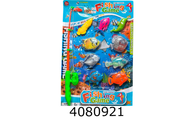 Риболовля 1 вудочка 9 рибок на листі 49*32см (51/102) 272-504A