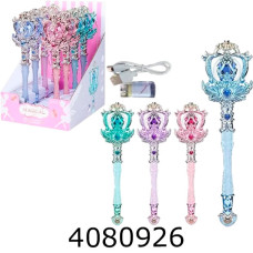 Чарівна паличка на батар. муз. світ. USB 4кольори 38*26*31 (8/48) 9932A