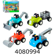 Машинка в коробці інерц. HOLA Будтехніка 4шт інерц. в коробці 21*16*8см (18) HA7906