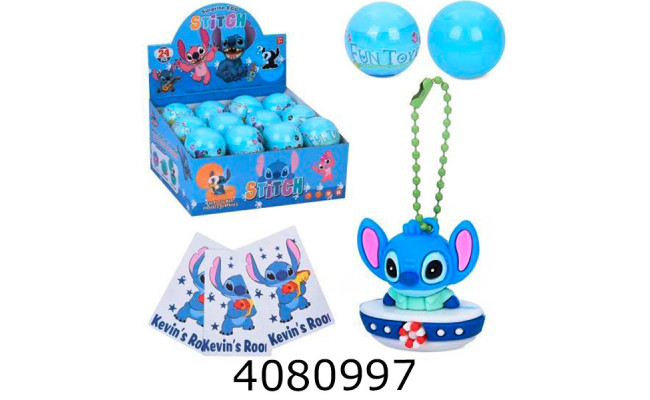 Набір для дит. творч. Stitch брелок картки куля-сюрприз 24шт мікс видів в дислеї (24/384) 898-9