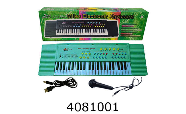 Піаніно дитяче з мікрофоном запис USBшнур в коробці 78*24*9см (16) HY3738G