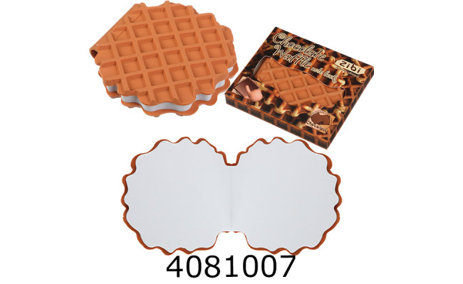 Блокнот 90х90мм 80 арк. чисті аром. Soft touch обкл. CHOCOLATE WAFFLE KIDS Line ZB.12470-40