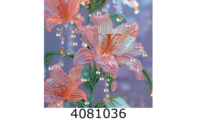 Алмазна мозаїка 25*25 квіти 