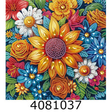 Алмазна мозаїка 25*25 Квіти Brushme BH030