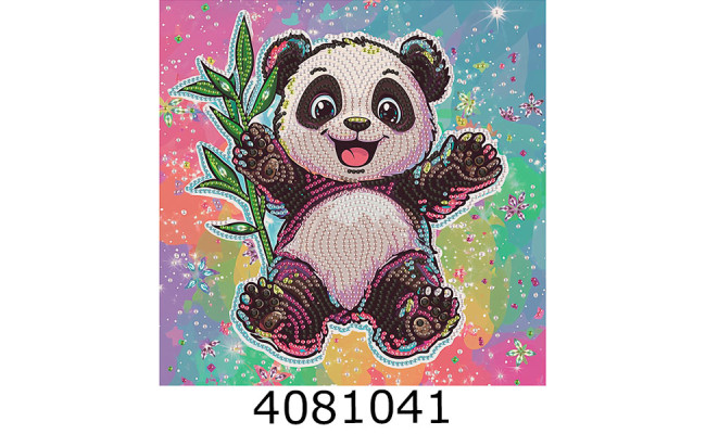 Алмазна мозаїка 25*25 на чорному полотні 