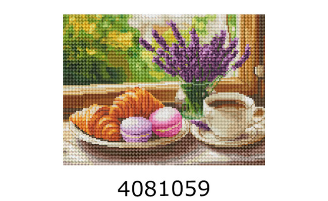 Алмазна мозаїка 30*40 на чорному полотні 