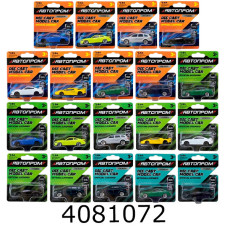 Машинка метал. Мікс моделей на пленшетці 10*3*12 Автопром (120/240) AP6402