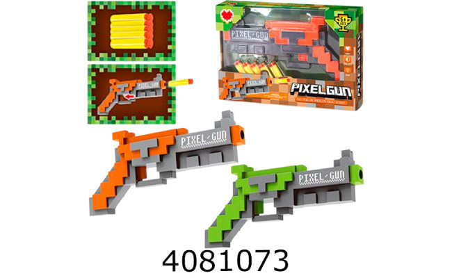 Пістолет поролон. набої-присоски в коробці 22*18*5см (48/96) 828-1