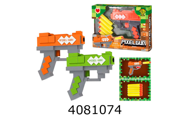 Пістолет поролон. набої-присоски в коробці 22*16*5см (60/120) 828-2