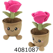 Вазон з квітами м'яка іграшка 27см (24) C6601