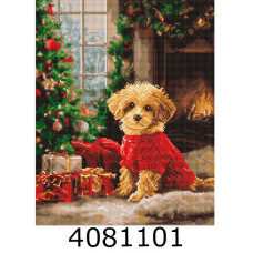 Алмазна мозаїка 40*50 новорічна 