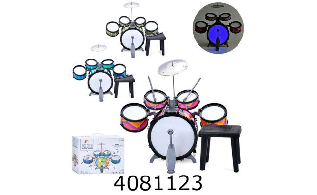 Барабанна установка в коробці 3 види 35*30*20см (12) D880-10-11-12