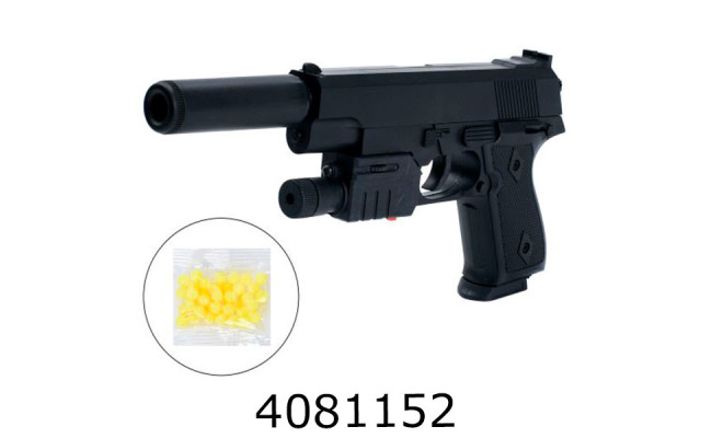 Пістолет пулі в кульку + лазер 22см (96) 239AS