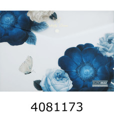 Папка конверт на кнопці A4 Buromax ARABESKI мат. напівпроз. пластик т-синій(12) BM.3943-03