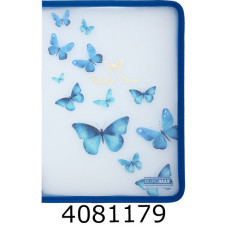 Папка конверт на блискавці А4 Buromax ARABESKI  синій-електрик (12) BM.3980-45