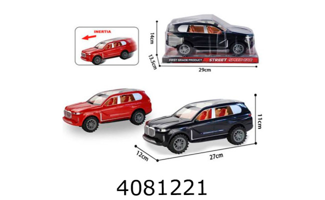 Машинка інерц BMW X7 2 кольори під слюдою 29*13*14 (36/72 055-58