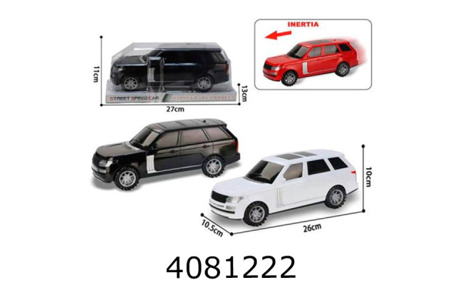 Машинка інерц Range Rover 3 кольори під слюдою 27*11*13 (36/72) 055-70