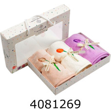 Набір рушників мікрофібра 3 шт в коробці 25*50 см Li-501-114-C-99