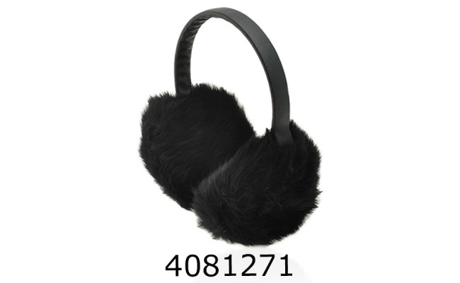 Навушники дитячі хутряні 04 чорні 1137-11В_1