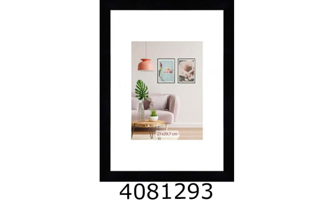 Фоторамка пластик 21*30/12 SA (чорна з ніжкою) 1611A-102-2+ніж