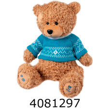 Ведмідь 35 см у светрі-2 м'яка іграшка 072