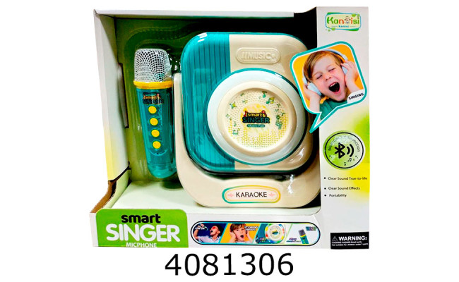 Мікрофон+колонка Karaoke (bluetooth)  акум. USB 23*5*9см (24/48) HY858-E