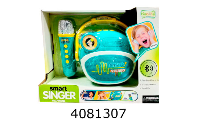 Мікрофон+колонка Karaoke (bluetooth)  акум. USB 23*10*18см (24/48) HY861-E