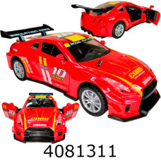 Машинка інерц. Nissan GT-R в коробці на батар.муз. світ. відкр. двері. 2 кольори 38*5*35 (8/64/128) ST21-5