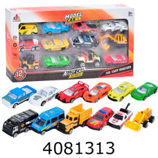 Набір машинок метал. 12шт в коробці 2 види 36*4*19см (24/48) DS050