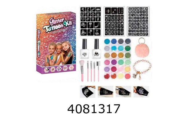 Косметика в коробці тату+аксесуари 23*3*14см (60/120) 764-20