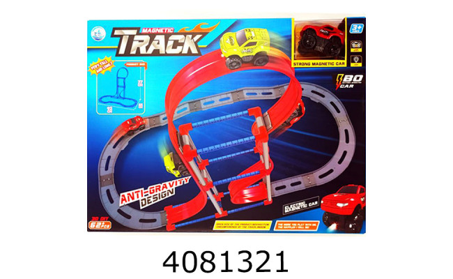 Трек в коробці з машинками магнітний (12/24) 679-506C