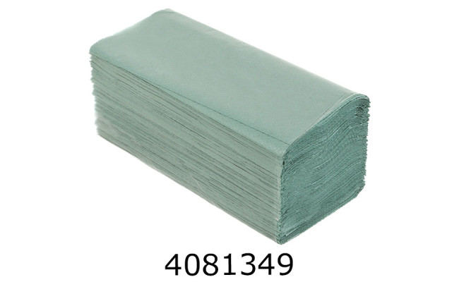 Рушник паперовий макулатурний V-подібні.200шт. зелені BUROCLEAN (20) 10100107_К